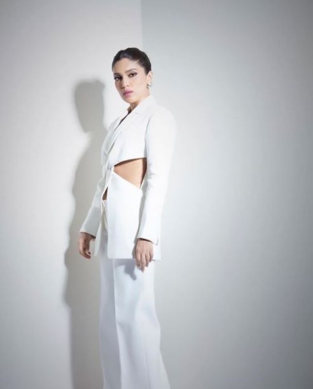 Bhumi Pednekar donned White Pant Suit