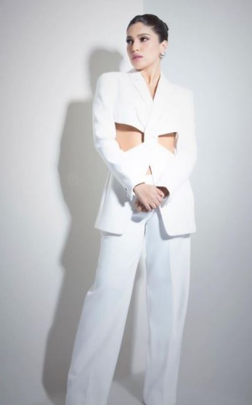 Bhumi Pednekar donned White Pant Suit
