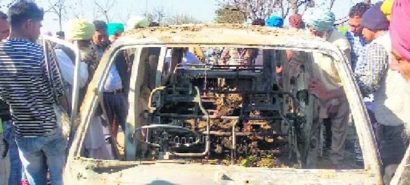 Punjab: School van that caught fire, killing 4 kids,