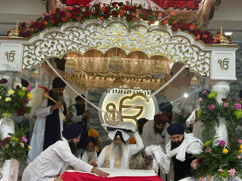 Exclusive Pictures of the Inaugural Prakash at 'Guru Nanak Darbar Ras Al Khaimah' in UAE