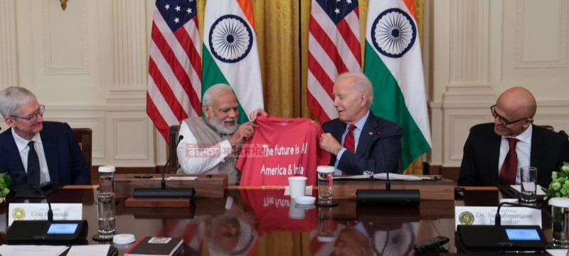 US President Joe Biden Surprises Prime Minister Narendra Modi with a Special T-Shirt Gift
