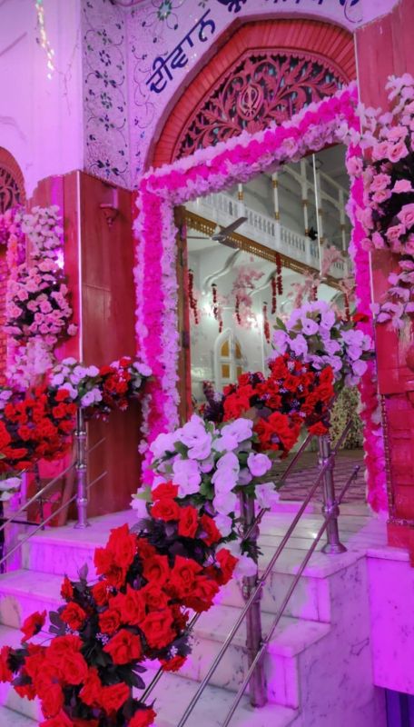 Decoration at Gurdwara Sri Panja Sahib, Pakistan on the occasion of Khalsa Creation Day & Baisakhi