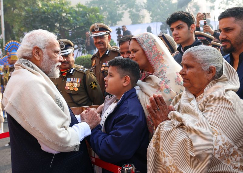 PM Modi Meets Families of Martyred Soldiers from 2001 Parliament Attack