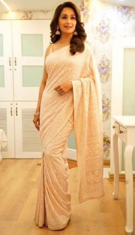 All photos of Madhuri Dixit as she promoted her Marathi film in style