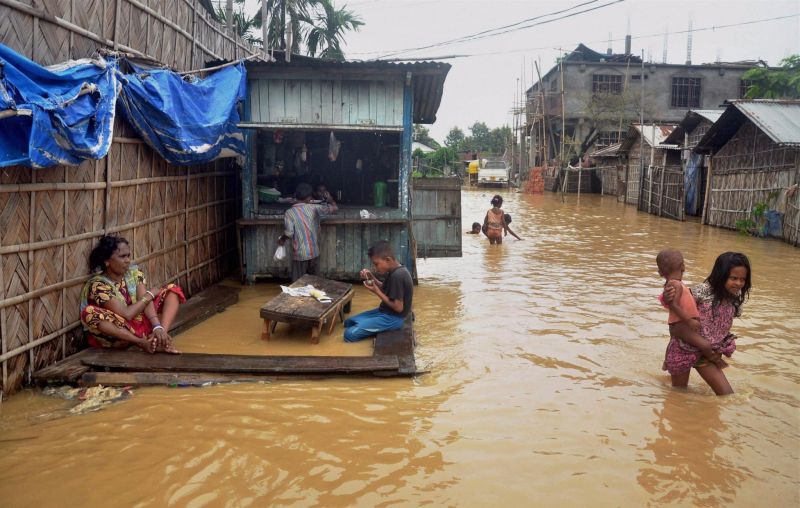 Nagaland: Several People Affected due to Floods in Dimapur after Heavy Rains
