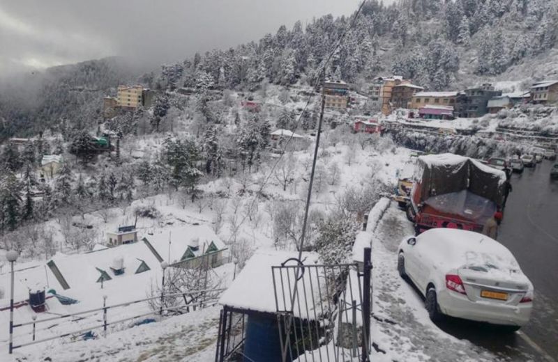  Snowfall in hills 