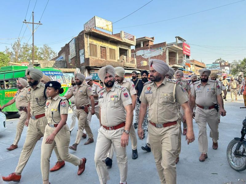 Jalandhar Lok Sabha by-polls: Punjab Police Tightens Security across the state; Cops, Paramilitary Forces Conduct Flag March

