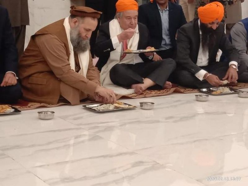 UN Chief Antonio Guterres At Kartarpur Sahib