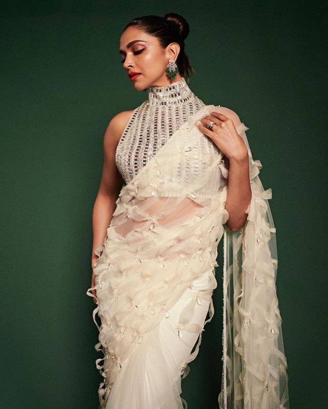 Deepika Padukone's Captivating White Ensemble Steals the Spotlight
