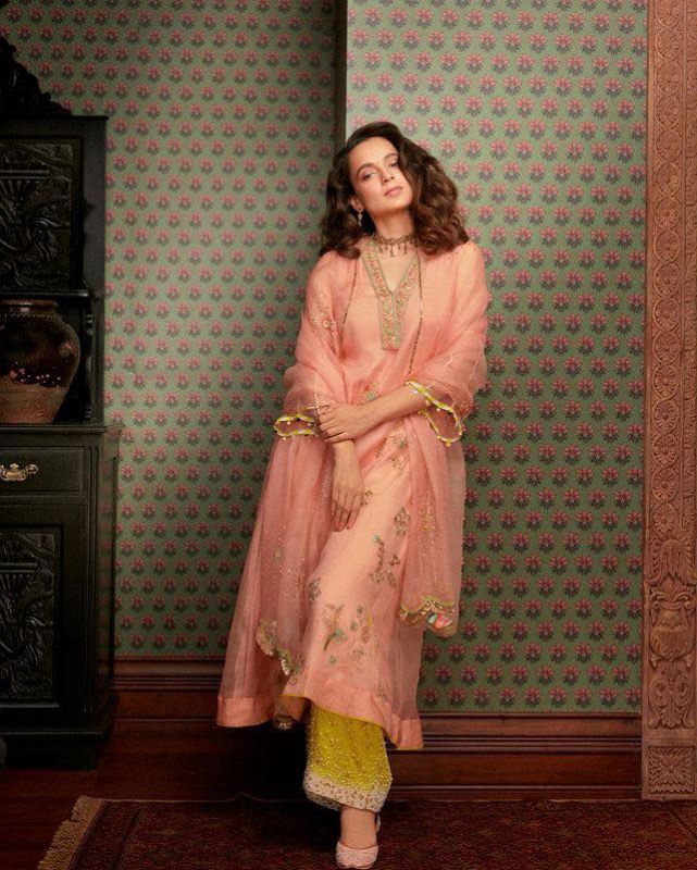 Bollywood Star Kangana Ranaut Shines in Ethnic Wear