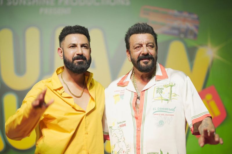 Punjabi Singer Gurdas Maan, B-Town Stars Sanjay Dutt & Sonu Sood Join 'Moujaan Hi Moujaan' Film Team in Mumbai